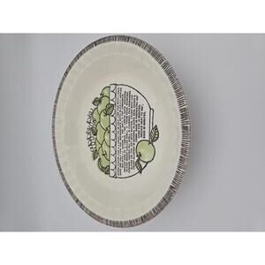 Vintage Ceramic Apple Pie Plate